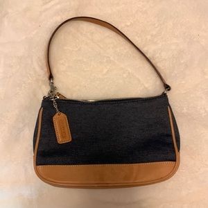 Denim coach purse